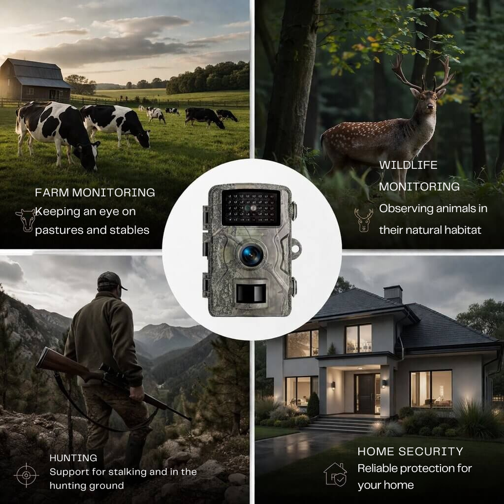 Trail Camera – Infrared Night Vision, Motion Detection & Weatherproof