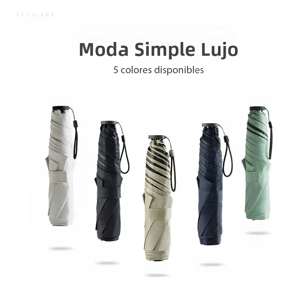 Windproof Travel Umbrella – Ultralight Carbon Fiber 112g, UV Protection & Auto-Open