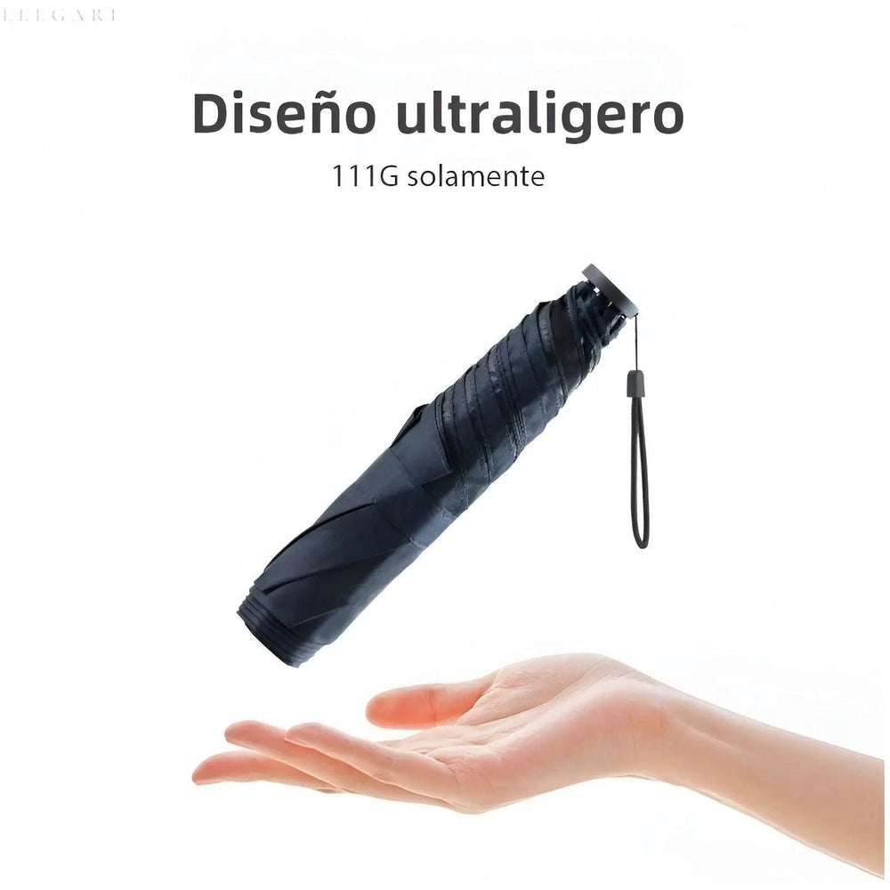 Windproof Travel Umbrella – Ultralight Carbon Fiber 112g, UV Protection & Auto-Open
