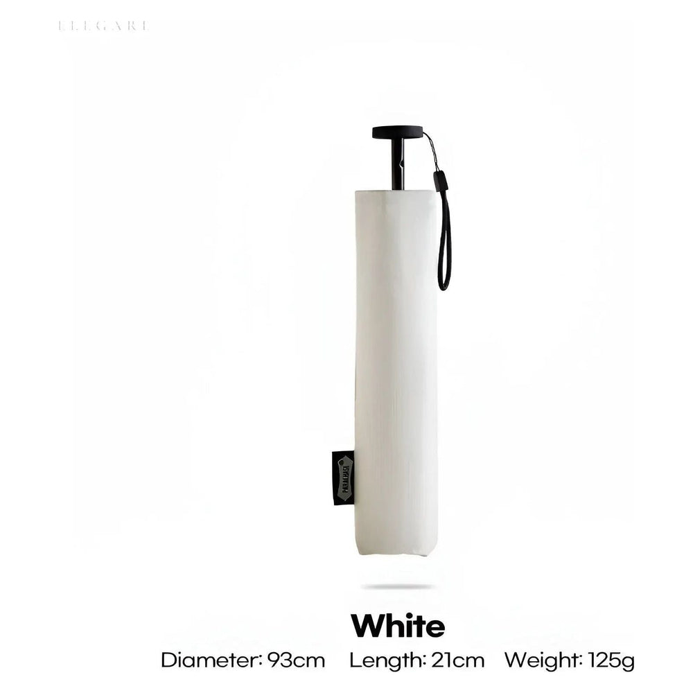 Windproof Travel Umbrella – Ultralight Carbon Fiber 112g, UV Protection & Auto-Open