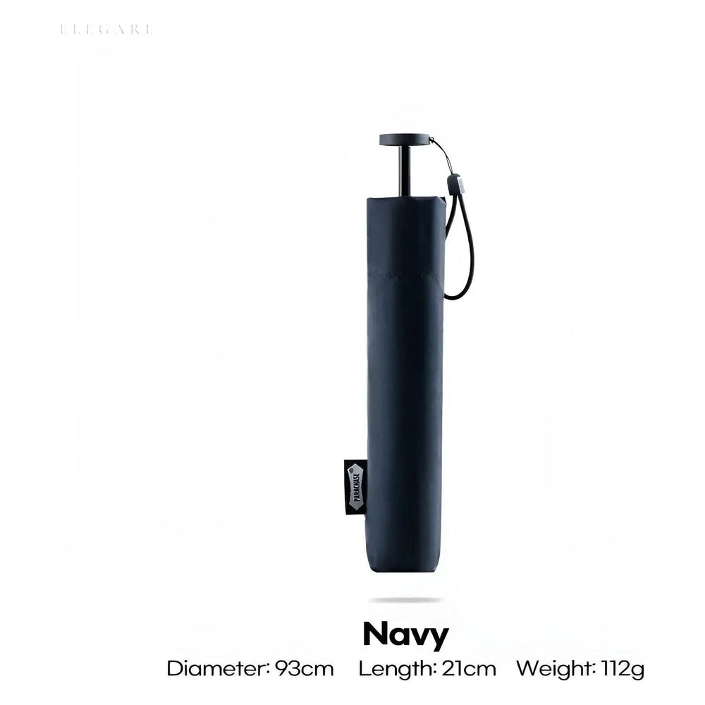 Windproof Travel Umbrella – Ultralight Carbon Fiber 112g, UV Protection & Auto-Open