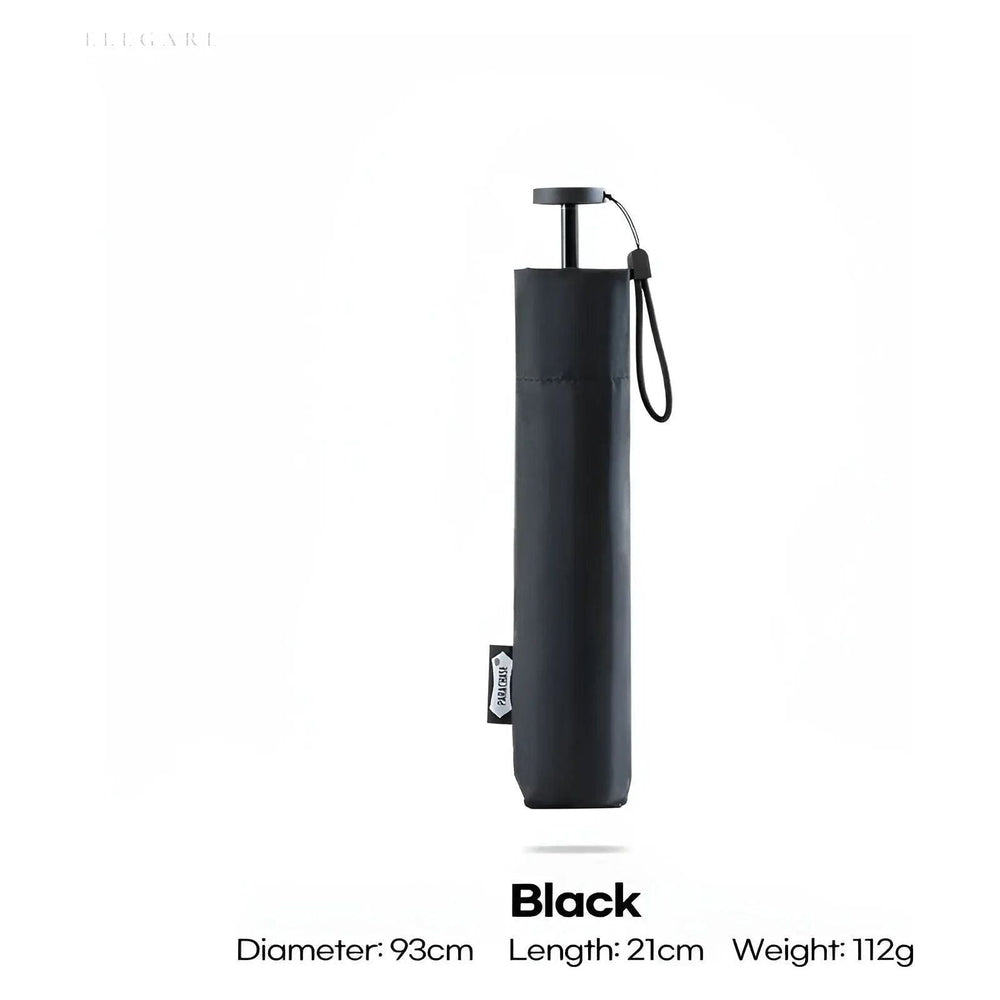 Windproof Travel Umbrella – Ultralight Carbon Fiber 112g, UV Protection & Auto-Open
