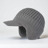 Winter Hat Knit Beanie Visor Ear Flaps Cold Weather