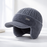 Winter Trapper Hat Visor Flap Knit Cap