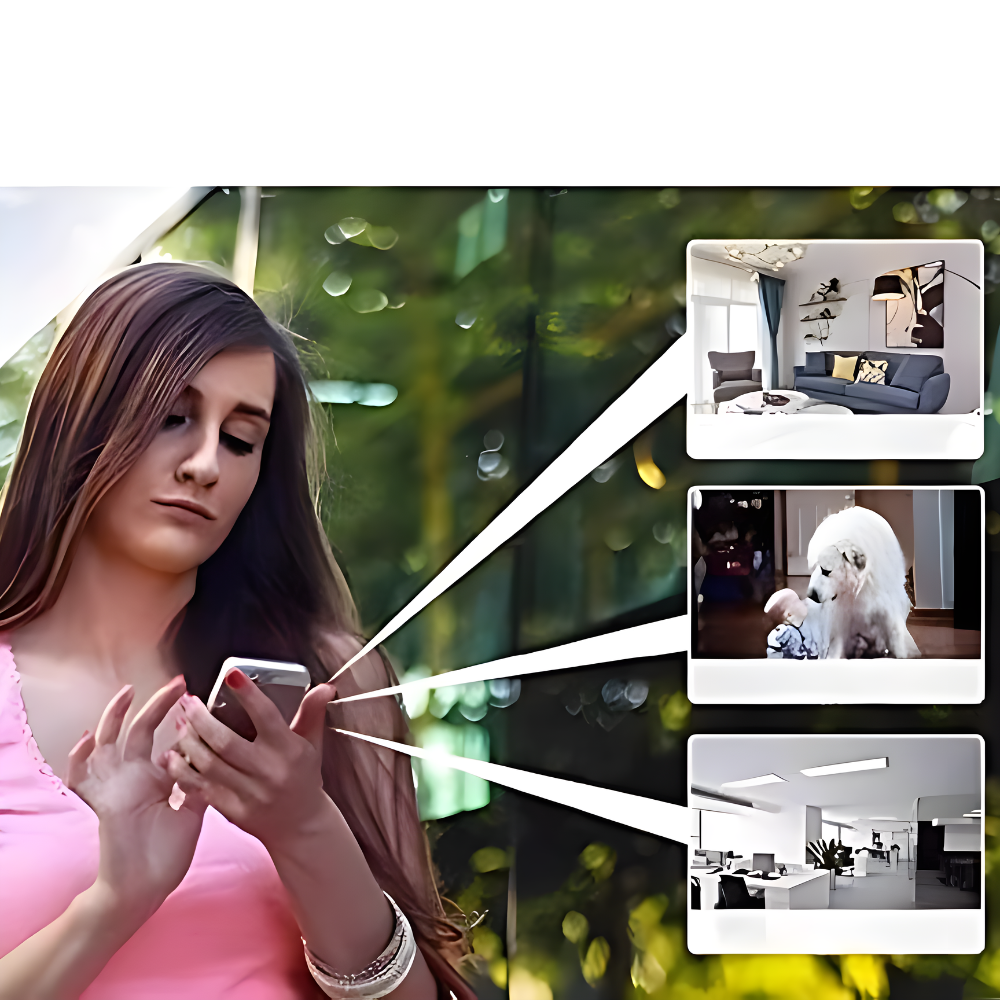 Indoor Security Camera – Mini Cube Design, Wireless Setup & 1080P HD Monitor