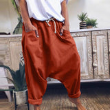 Luca Bohemian Harem Pants - Red