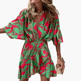 Women's Batwing Sleeve Dress – Loose Fit