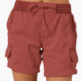 Women's Cargo Shorts – Drawstring Waist & Pockets