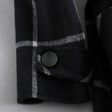 Women’s Coat Plaid Long Winter Outerwear