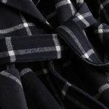 Women’s Coat Plaid Long Winter Outerwear