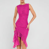 Women's Dresses Cocktail Dress Ruched Midi Off-Shoulder