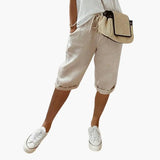 Women's Straight Leg Shorts – Elastic Waist
