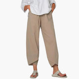 Women's Tapered Pants – Elastic Waist, Full-Length & Everyday Fit