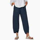 Women's Tapered Pants – Elastic Waist, Full-Length & Everyday Fit