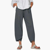 Women's Tapered Pants – Elastic Waist, Full-Length & Everyday Fit