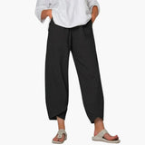 Women's Tapered Pants – Elastic Waist, Full-Length & Everyday Fit