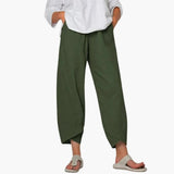 Women's Tapered Pants – Elastic Waist, Full-Length & Everyday Fit