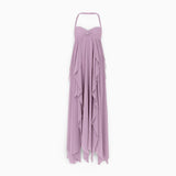Women's Formal Maxi Long Dress Pleated Off-Shoulder Gown