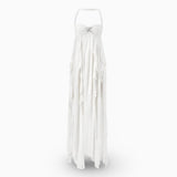 Women's Formal Maxi Long Dress Pleated Off-Shoulder Gown