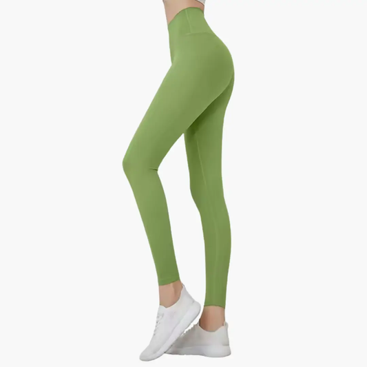 Women's Leggings with Leopard Print and High Waist