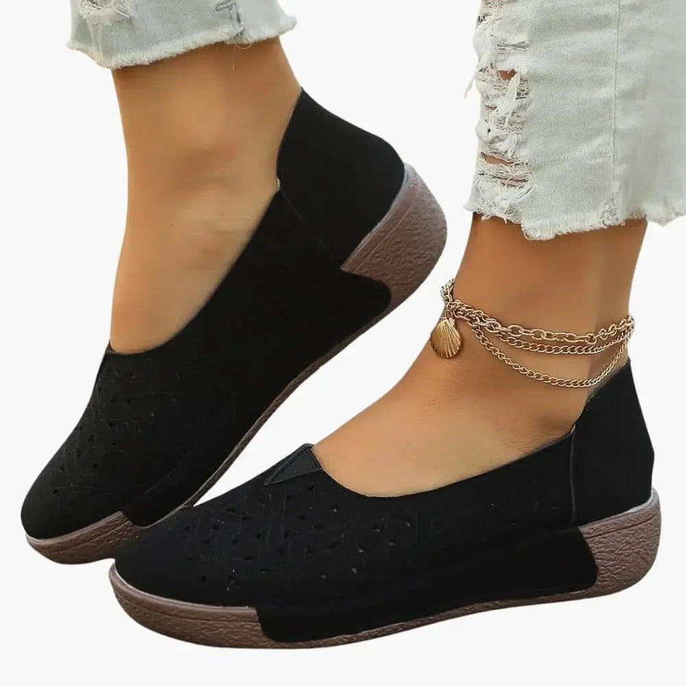 Women's Orthopedic Loafers – Leather Upper & Cushioned Insole