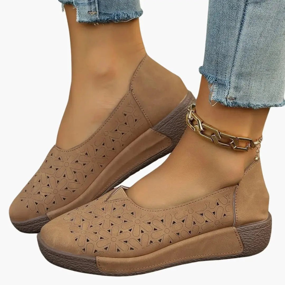 Women's Orthopedic Loafers – Leather Upper & Cushioned Insole