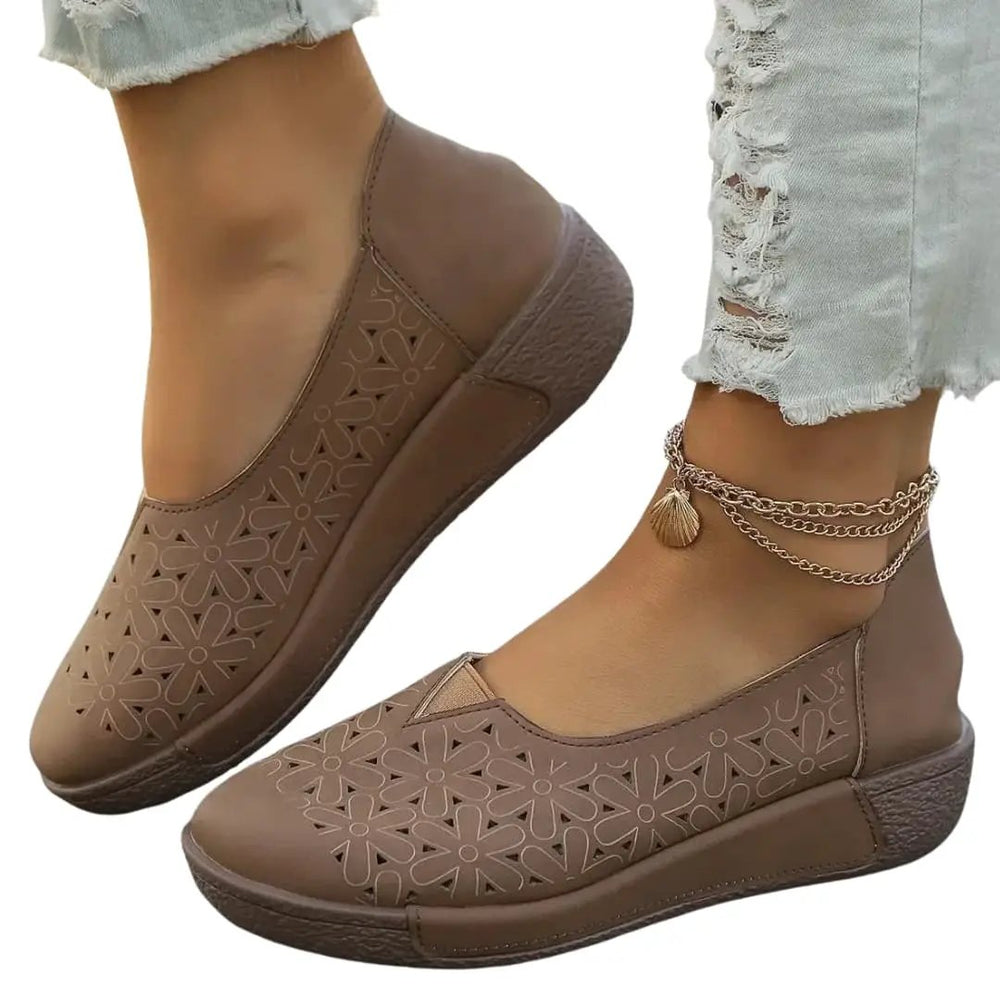 Women's Orthopedic Loafers – Leather Upper & Cushioned Insole