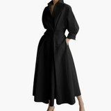 Women's Shirt Dress – Button Front, Defined Waist & Ankle Length