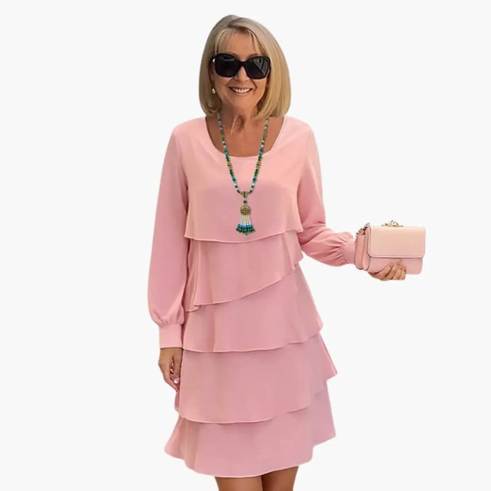 Women's Dress – Long Sleeve & Layered Skirt