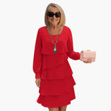 Women's Dress – Long Sleeve & Layered Skirt
