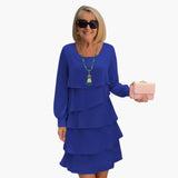 Women's Dress – Long Sleeve & Layered Skirt