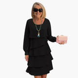 Women's Dress – Long Sleeve & Layered Skirt