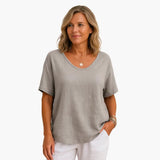 Women's T-Shirt – Loose Fit, Round Neck & Short Sleeve