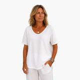 Women's T-Shirt – Loose Fit, Round Neck & Short Sleeve