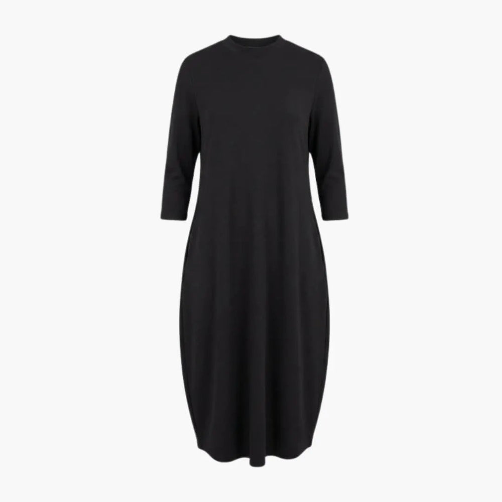 Midi Dress – Women's, Round Neck & Side Pocket