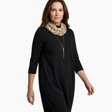 Midi Dress – Women's, Round Neck & Side Pocket