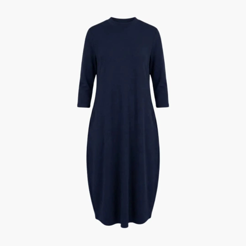 Midi Dress – Women's, Round Neck & Side Pocket