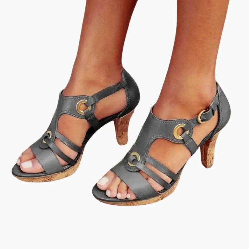 Women's Orthopedic Heel Sandals – Adjustable Straps, Contoured Footbed & Textured Outsole