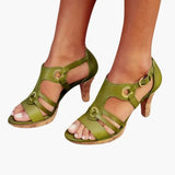 Women's Orthopedic Heel Sandals – Adjustable Straps, Contoured Footbed & Textured Outsole