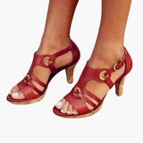Women's Orthopedic Heel Sandals – Adjustable Straps, Contoured Footbed & Textured Outsole