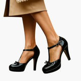 Women's Orthopedic Heels – Padded Insole & Block Heel Design