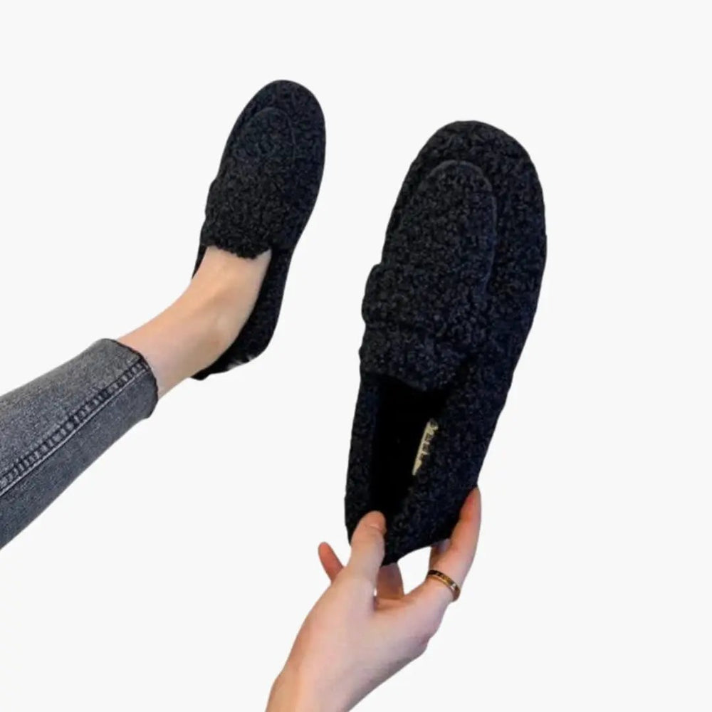 Women's Orthopedic Loafers – Slip-On Design, Rubber Sole & Textured Grip