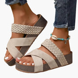 Women's Orthopedic Sandals – Contoured Sole, Slip-On Design & Textured Outsole