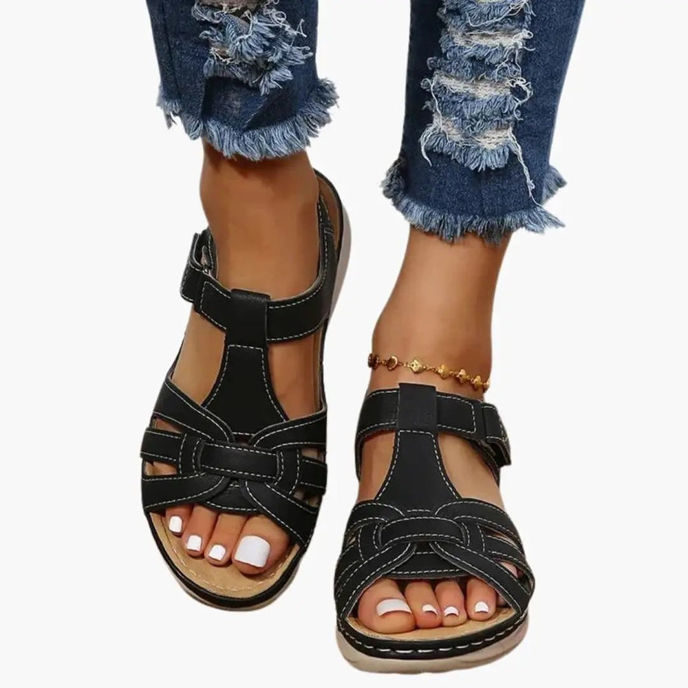 Women's Orthopedic Sandals – Leather Upper & Contoured Sole