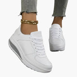 Women's Orthopedic Sneakers – Arch Support, Lace-Up Closure & Wedge Heel