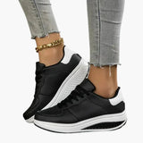 Women's Orthopedic Sneakers – Arch Support, Lace-Up Closure & Wedge Heel