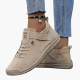 Women's Orthopedic Sneakers – Elastic Panels & Cushioned Sole