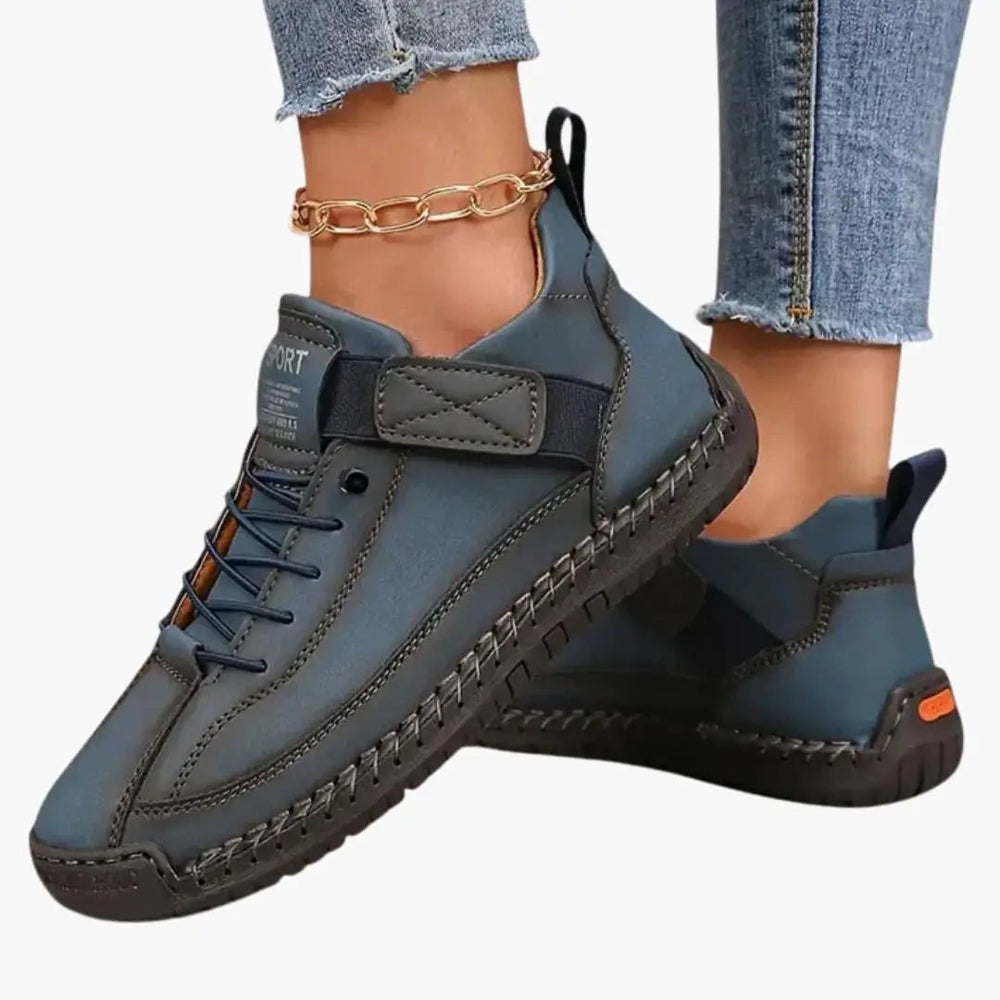 Women's Orthopedic Sneakers – Elastic Panels & Cushioned Sole