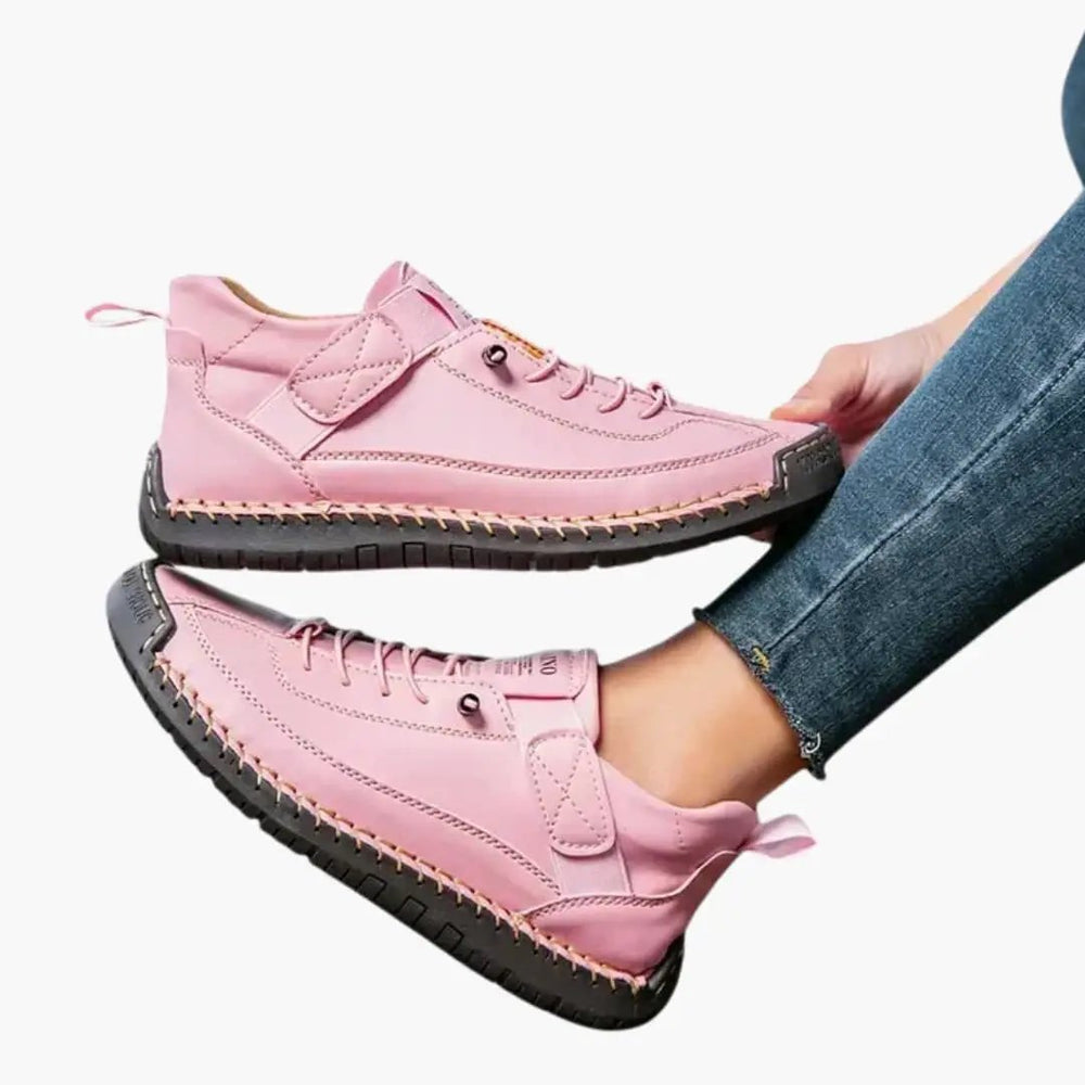 Women's Orthopedic Sneakers – Elastic Panels & Cushioned Sole