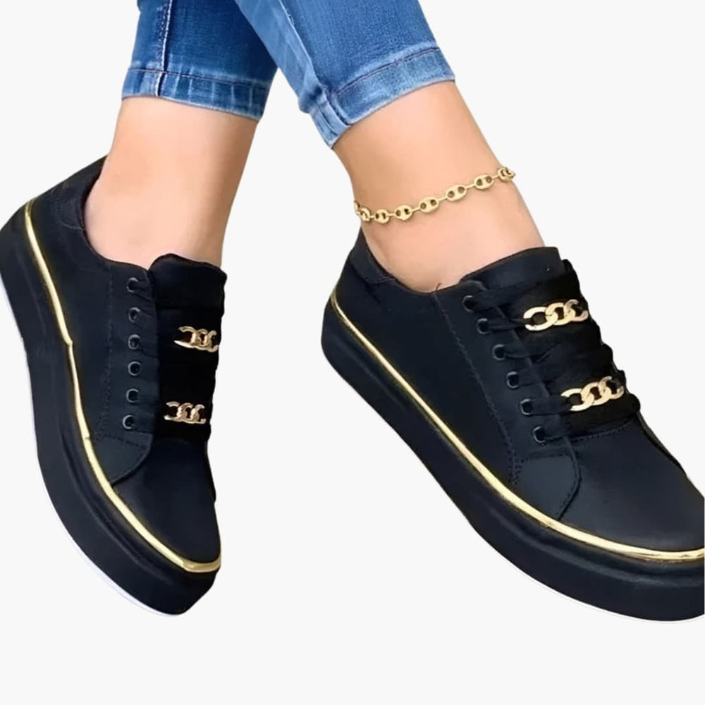 Women's Orthopedic Sneakers – Lace-Up Closure & Cushioned Sole